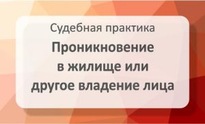 Проникновение в жилище или другое владение лица (ст 233 УПК)